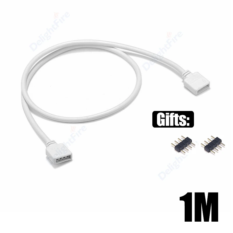 

Удлинитель для светодиодной ленты RGB, 5 В, 12 В, 0,3/0,5/1/. 2,5 м