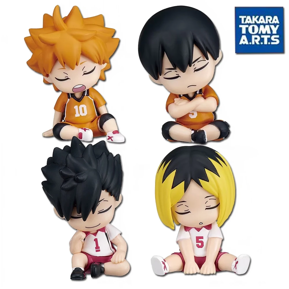 Фото Фигурки Аниме Haikyuu 4 шт., экшн-фигурки Bokuto Kotaro Akaashi Keiji Oikawa Tooru Iwaizumi Hajime, версия Q, ПВХ игрушки, 5 см №1