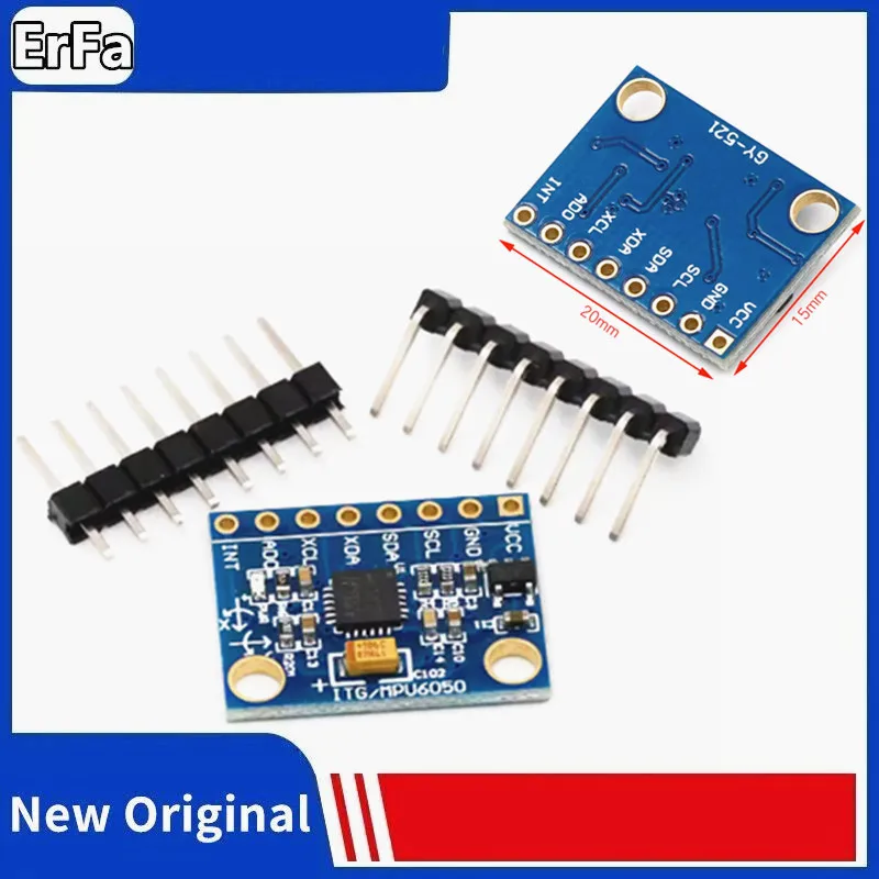 

GY-521 MPU-6050 MPU6050 Module 3 Axis analog gyro sensors+ 3 Axis Accelerometer Module LDO Linear Regulators