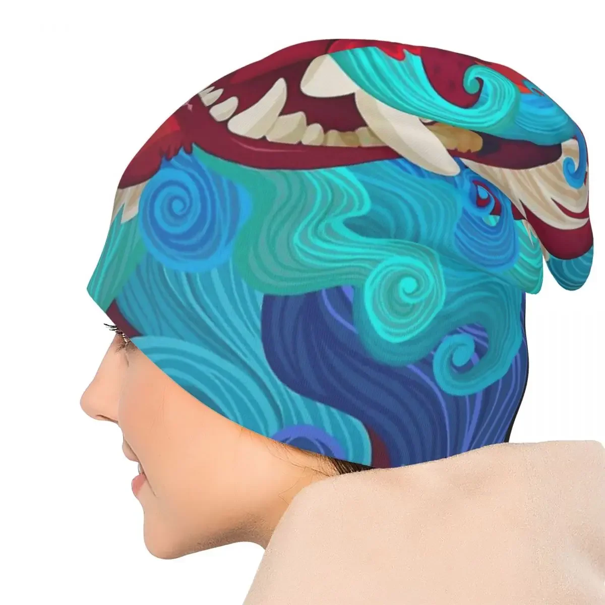 Мужская шапка Dragon Jaws тонкая уличная шапочки A Totem of Nation облегающие шапки новые