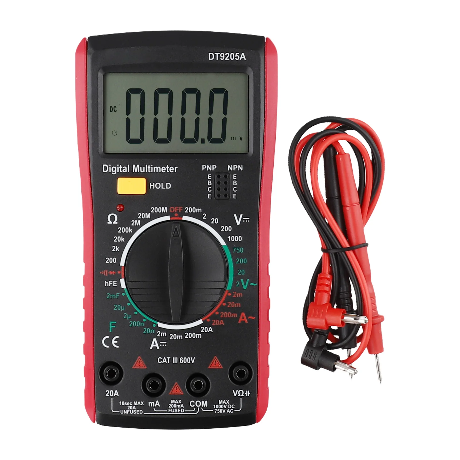 Многофункциональный цифровой измерительный инструмент DT9205A для домашнего