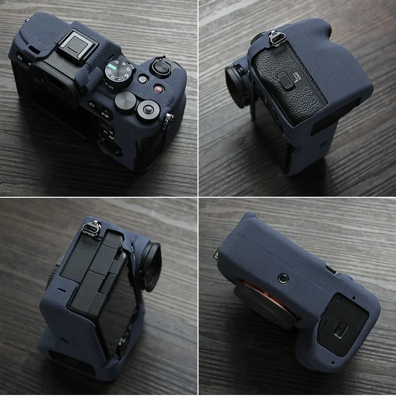 Силиконовый чехол для цифровой камеры Sony A7M4 противоскользящий текстурный