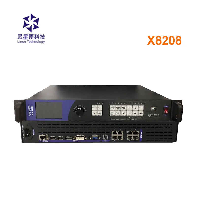 

Linsn video processor X8208 led two-in-one supports 4K input 5.2 million pixels Supports 3D function