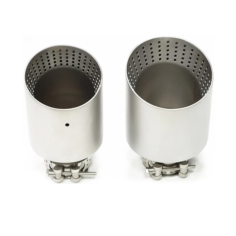 

Exhaust Pipe Tip Car Auto Muffler Steel Stainless Trim Tail Tube Auto Replacement Parts Exhaust Systems Mufflers Vehicle