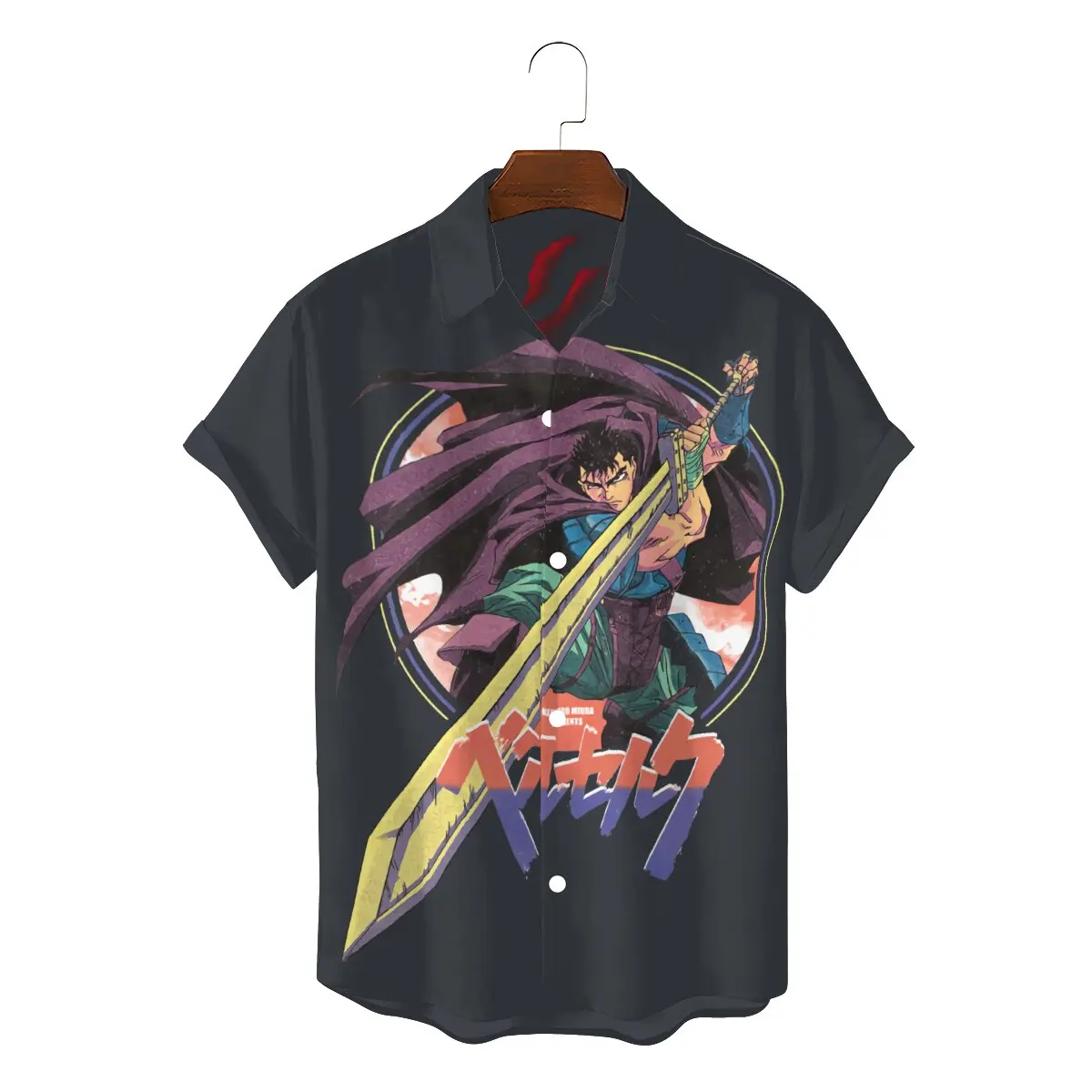 

Рубашка в стиле хип-хоп с объемным рисунком