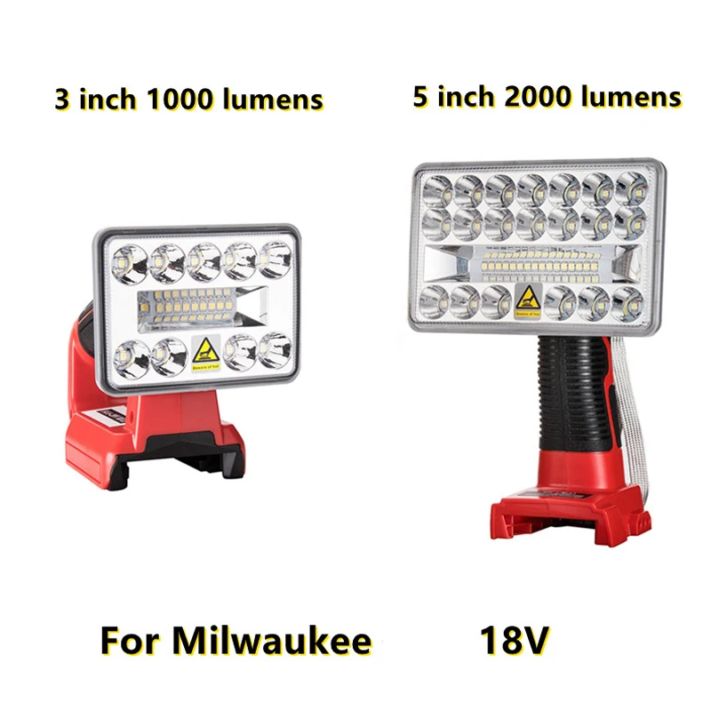 

Литий-ионный аккумулятор для Milwaukee M & 18 18 в/Портативная Светодиодная лампа-вспышка, наружный рабочий светильник высокого качества, бесплатн...