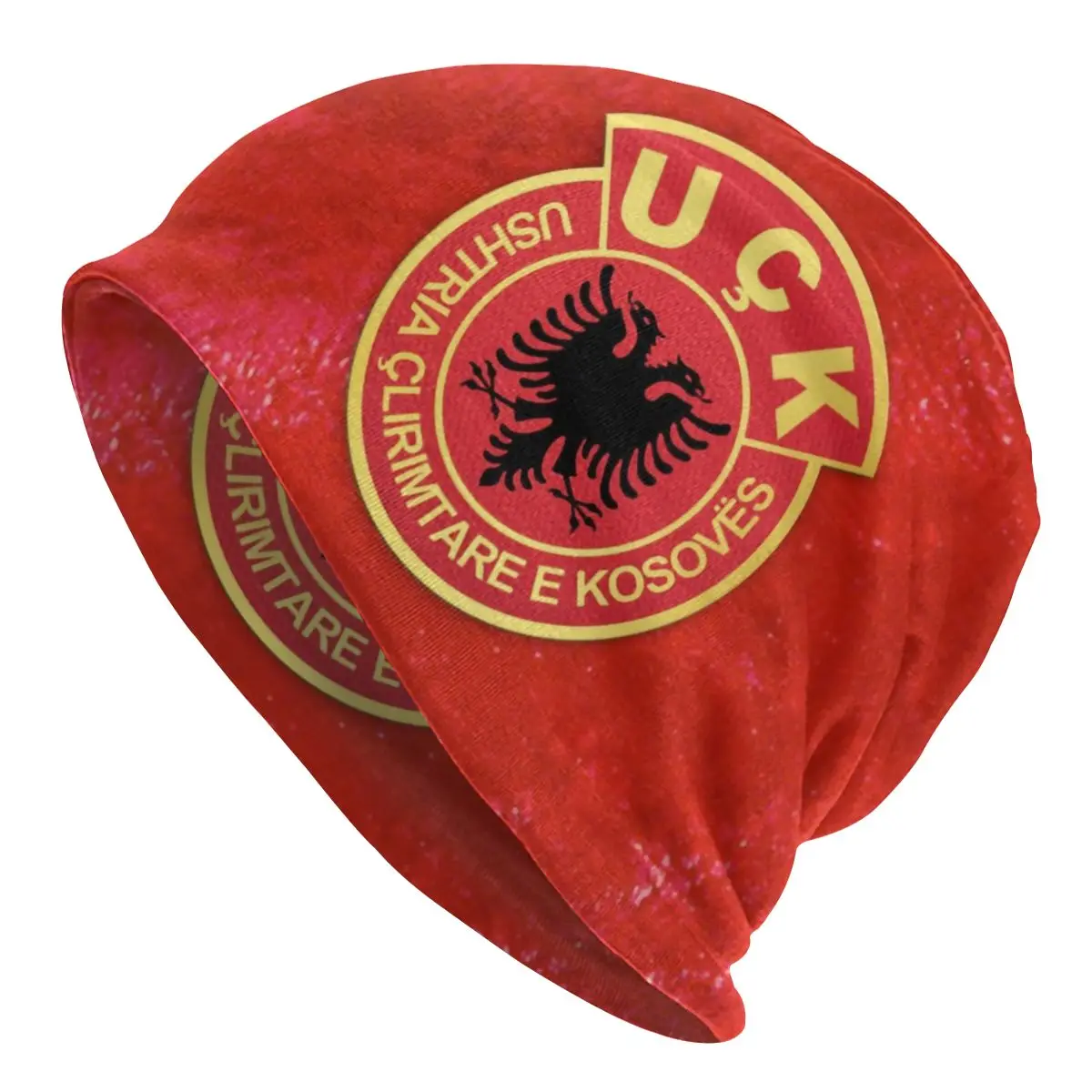 

Kosovo Liberation Army UCK Beanie Bonnet Knitting Hats Men Women Unisex Old Albania Flag Eagle Warm Winter Skullies Beanies Cap
