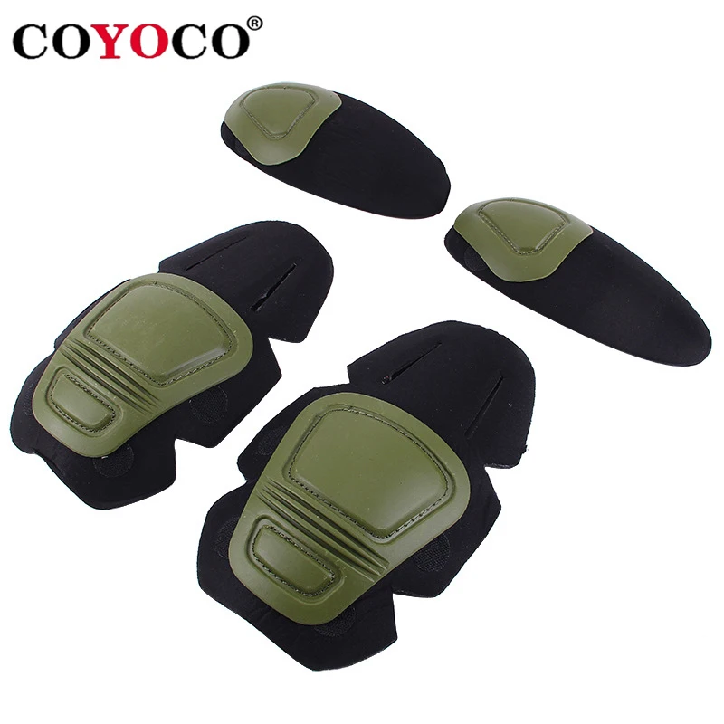 

COYOCO Military Tactical g2 g3 Frog Suit Interpolated Knee Pads Paintball Airsoft Kneepad Brace Protector & Elbow Support