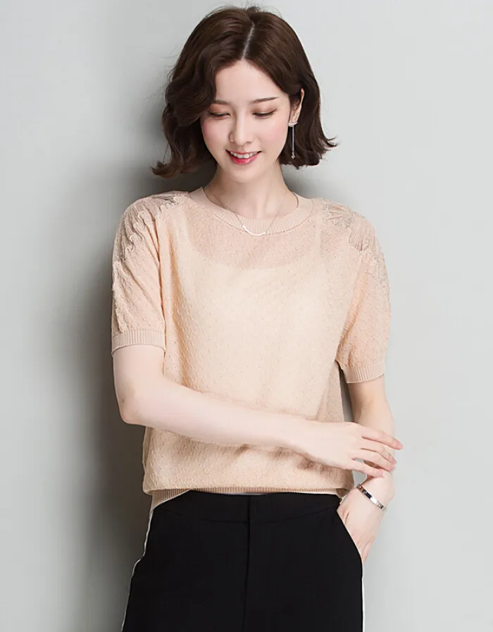 

Женская Мятная рубашка с коротким рукавом, одежда 2023