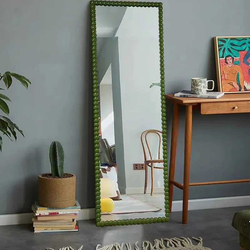

Nordic Full Body Mirror Bedroom Big Rectangle Luxury Floor Wall Hanging Mirror Vanity Makeup Espejo Pared Home Decorating Items