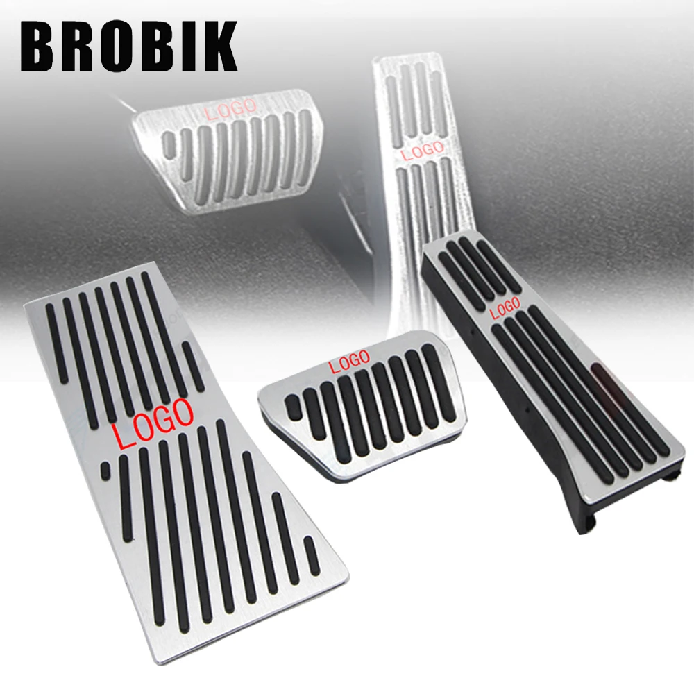 

BROBIK Foot Rest pedal Pads Gas Refit Sticker Accelerator Brake Car Accessories For BMW X5 X6 X7 2009-2020