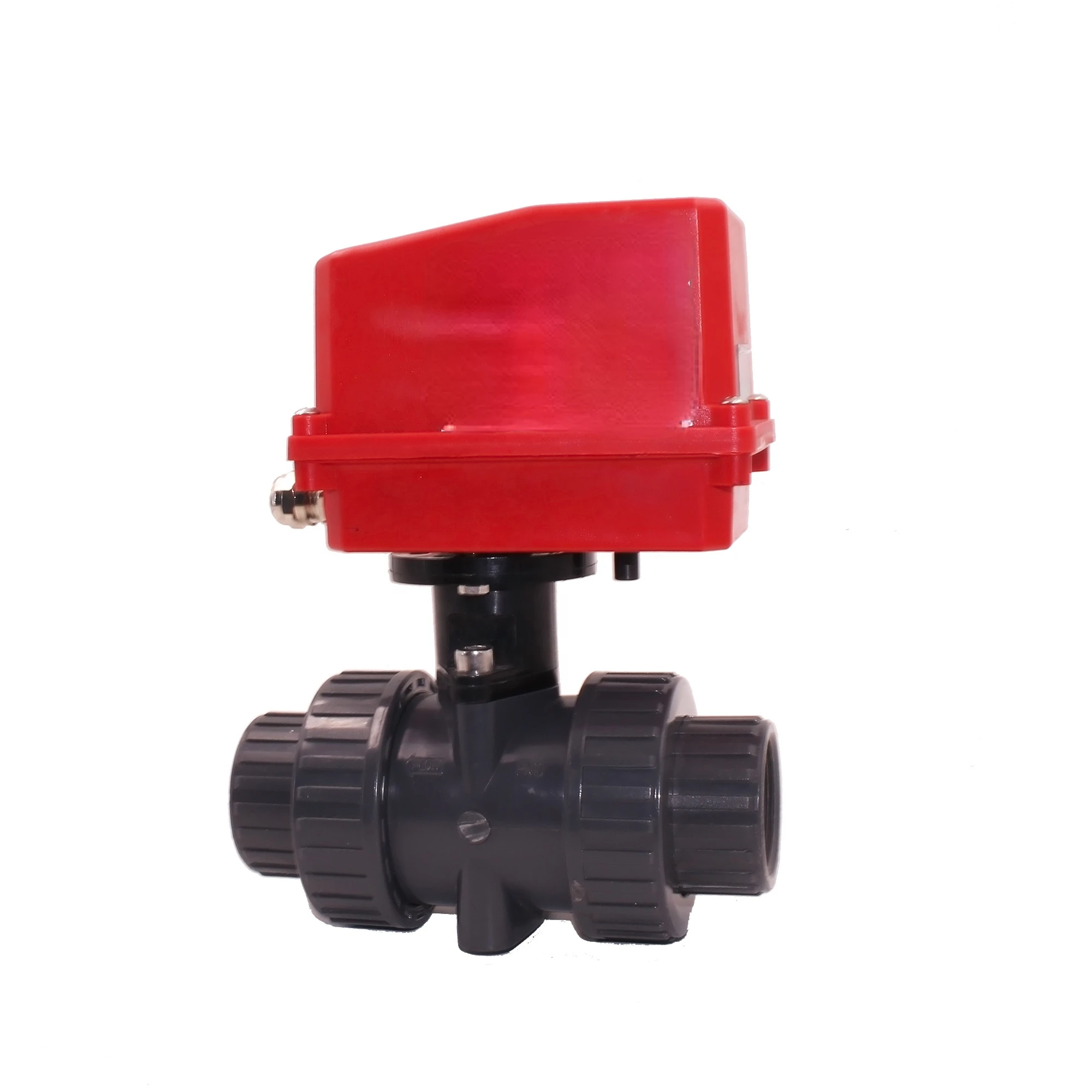 

40mm 50mm plastic PVC motorized ball valve 12v 24v 220v for industrial water treatment