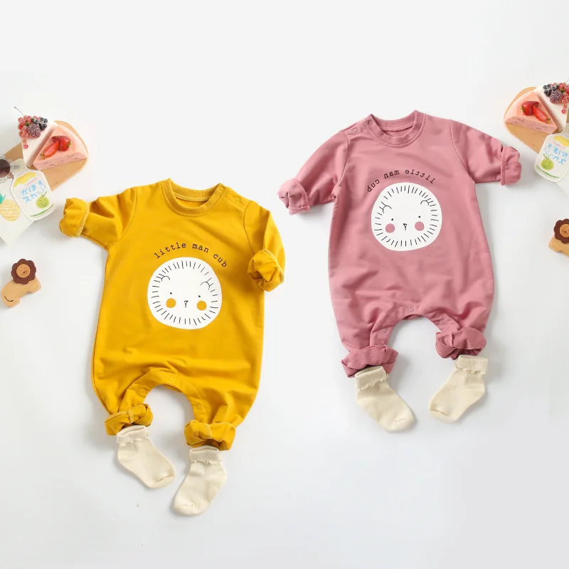 Spring & Autumn Newborn Baby Clothes Baby Girl Romper Baby Clothes Girls 0 To 12 Months Cute Cotton Cartoon Baby Boy Clothes