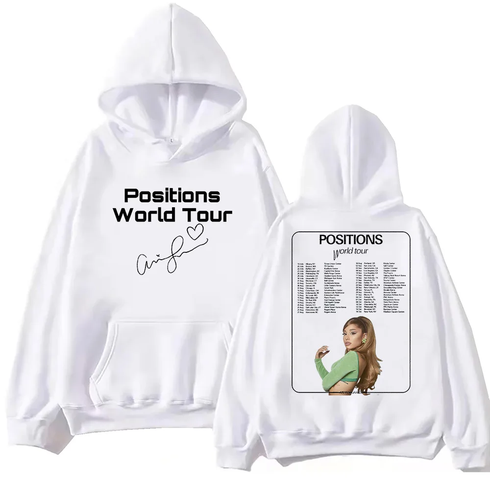 Худи Ariana Grande Positions World Tour пуловер в стиле Харадзюку хип-хоп топы свитшот