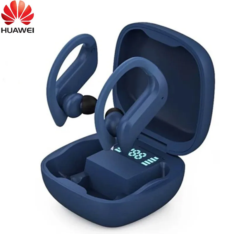

Беспроводные наушники Huawei TWS, Bluetooth стереонаушники с шумоподавлением, спортивная водонепроницаемая гарнитура с микрофоном и дисплеем аккум...