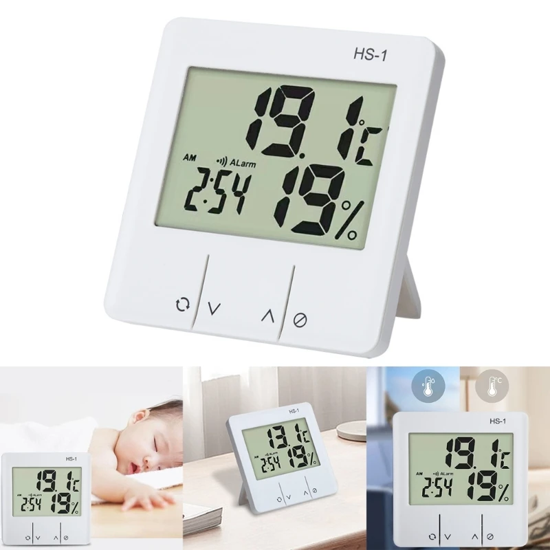 

LCD Digital Moisture Thermometer Hygrometer Humidity Meter Indoor Humidity Gauge Room Temperature Sensor Weather Station