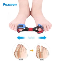 pexmen 2pcs big toe strap bunion straightener stretchy belt toe stretcher alignment hallux valgus corrector foot pain relief