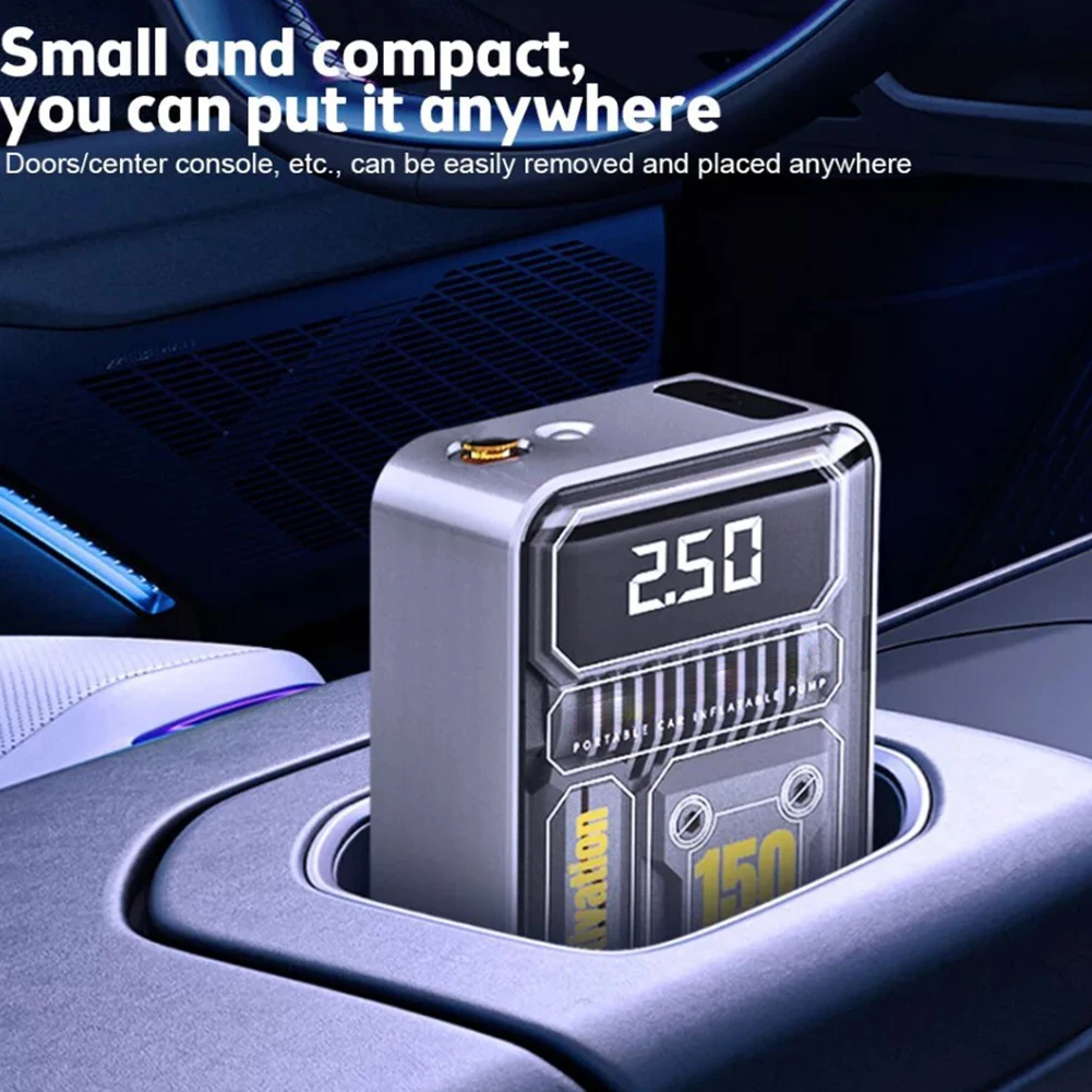 150PSI беспроводной автомобильный электрический насос для накачивания шин