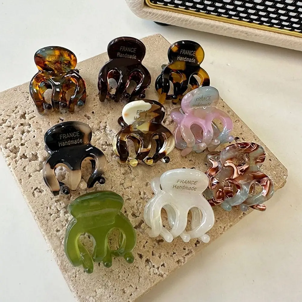 

Заколка для волос в Корейском стиле, ацетатная мини-заколка в форме акулы, аксессуар для волос в геометрическом стиле