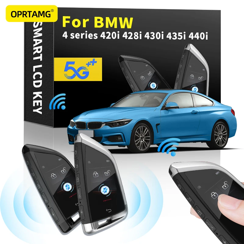 

Keyles Entry Remote Car Key Modified Smart LCD For BMW 4 series 420i 428i 430i 435i 440i 1997 1998 1999-2018 2019 2020 2021 2022