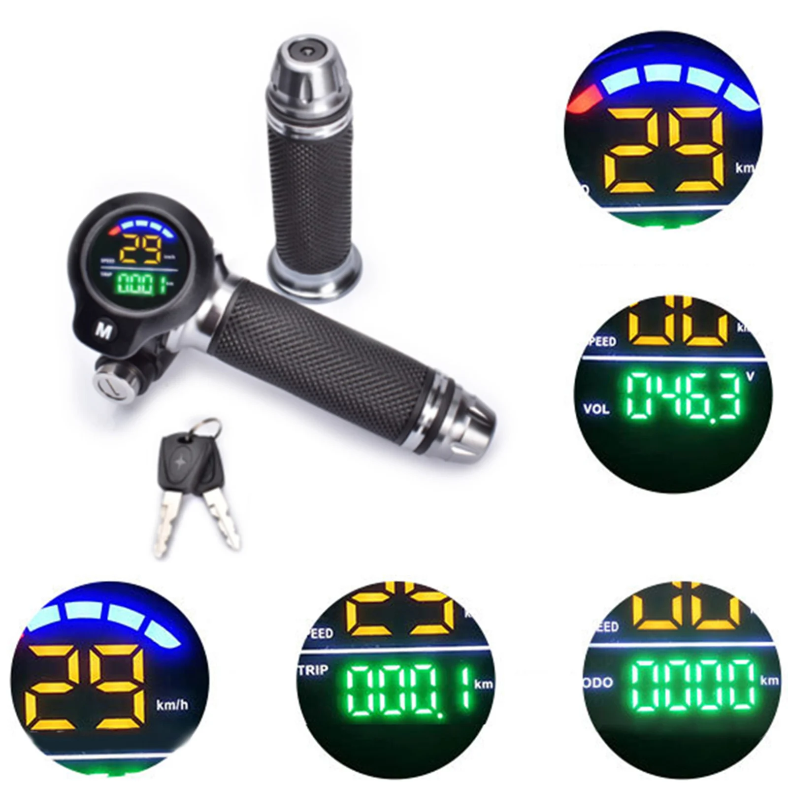 

New Bicycle Handlebar Bicycle Display Throttle Speed Control Driving Turn Handle Instrument Turn Handle Cycling