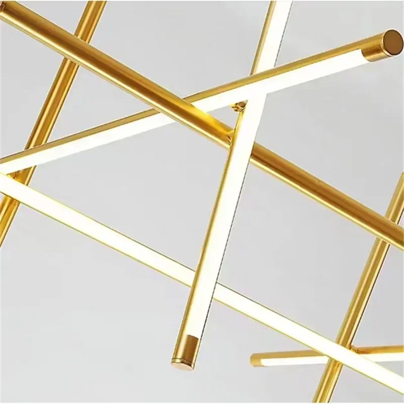 Скандинавский дизайнерский подвесной светильник черного и золотого цвета