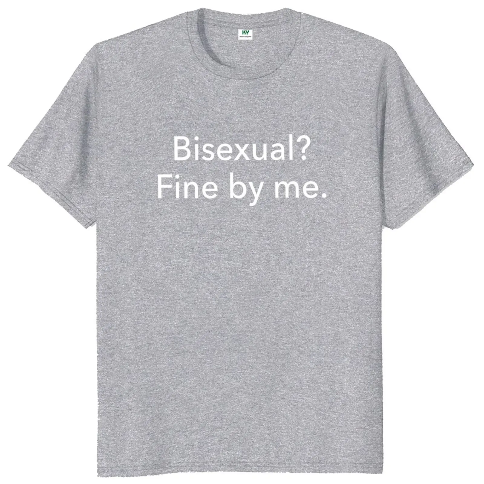 Футболка Bisexual Fine By Me смешная футболка ЛГБТ с мемом Подарочная юмором Футболки