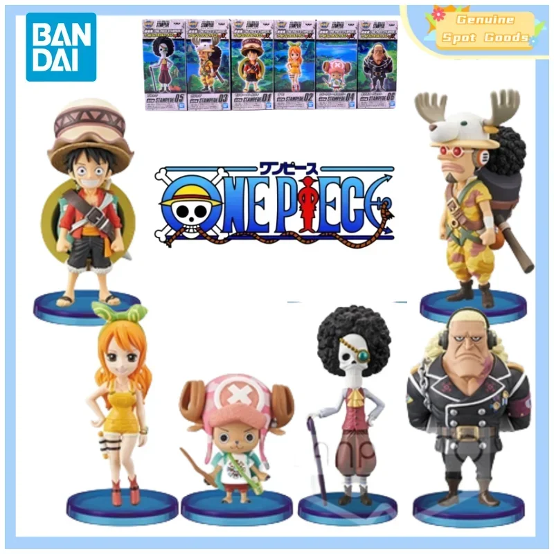 

Genuine Bandai ONE PIECE STAMPEDE WCF VOL1 Luffy BROOK Nami Anime Action Figures Model Figure Toys Gift for Toy Hobbies Children