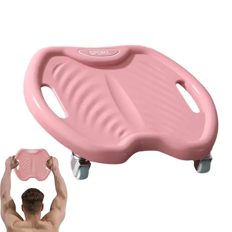 

Abdominal Core Roller Wheel For Home Mute Four Wheels Abdominal Roller With Curved Groove Handle 360 Scroll Wheel