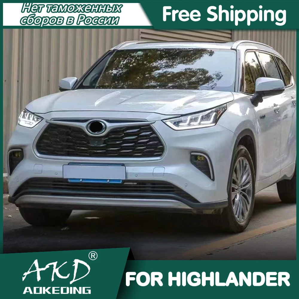 Автомобильные фары для Toyota Highlander 2021-2022 DRL Hella светодиодсветодиодный Биксеноновая