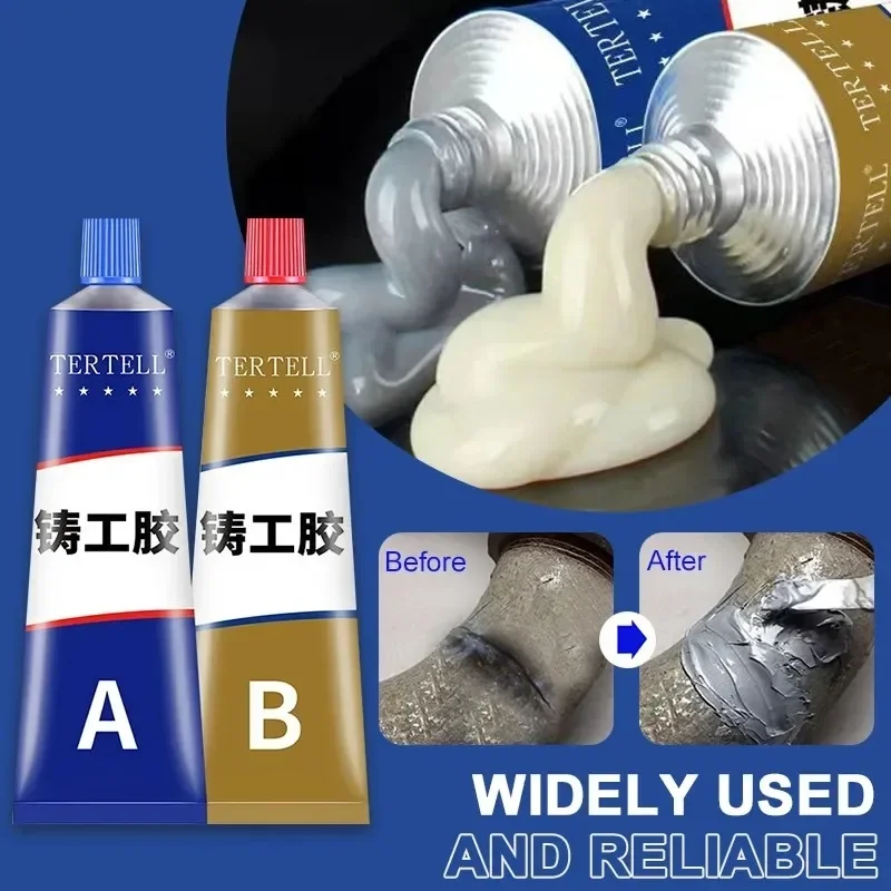 

20/50/70/100g Industrial Repair Paste Glue Heat Resistance Cold Weld Metal Repair Paste A&B Adhesive Gel Casting Agent Tools