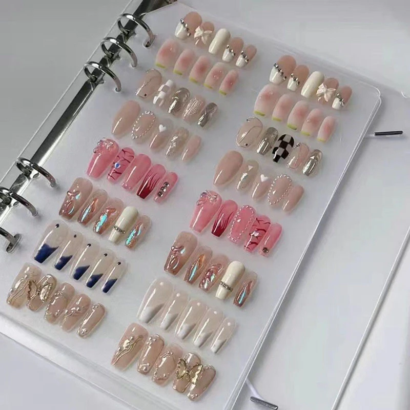 

Легкая роспись ногтей учебник для практики дизайна маникюрный дизайн наконечник из ПВХ хранение альбомов демонстрация ногтей инструмент для демонстрации образцов