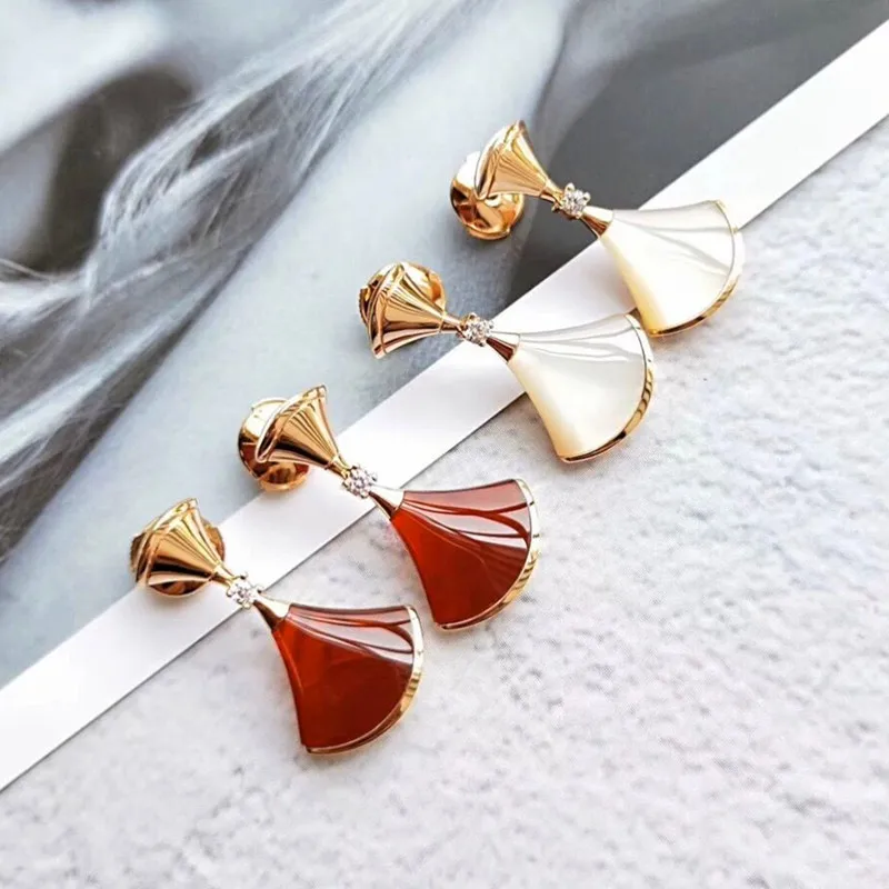

Женские серьги из серебра 925 пробы, с инкрустированной юбкой фритиларии
