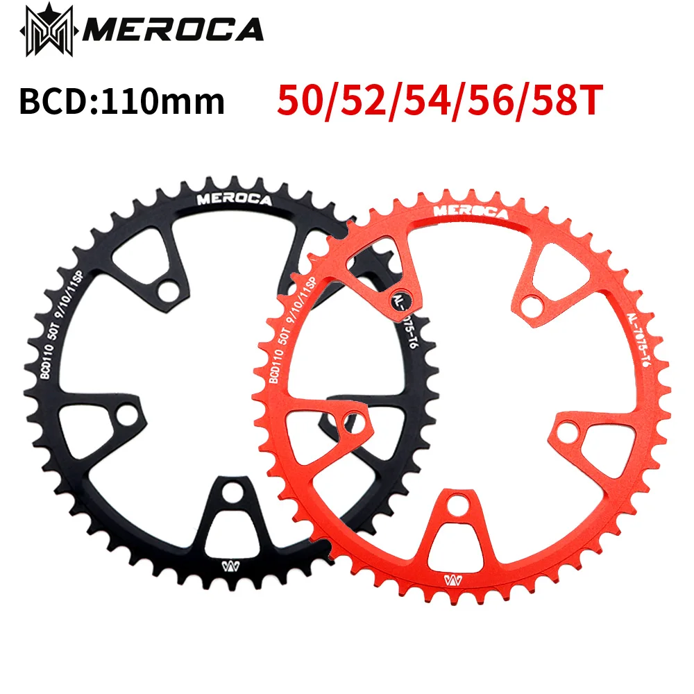 

Звездочка для шоссейного велосипеда MEROCA bcd110 мм, совместимая с 9/10/11 скоростями, звездочка из алюминиевого сплава, Аксессуары для велосипеда