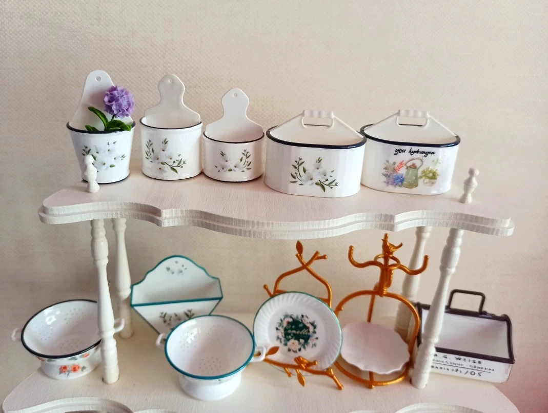 Фото Миниатюрные вазы для цветов для кукольного домика 1:6, миниатюрные горшки-тыквы для Blythe, аксессуары для мини-кухни, новая миниатюрная декорация для кукольного домика своими руками №1