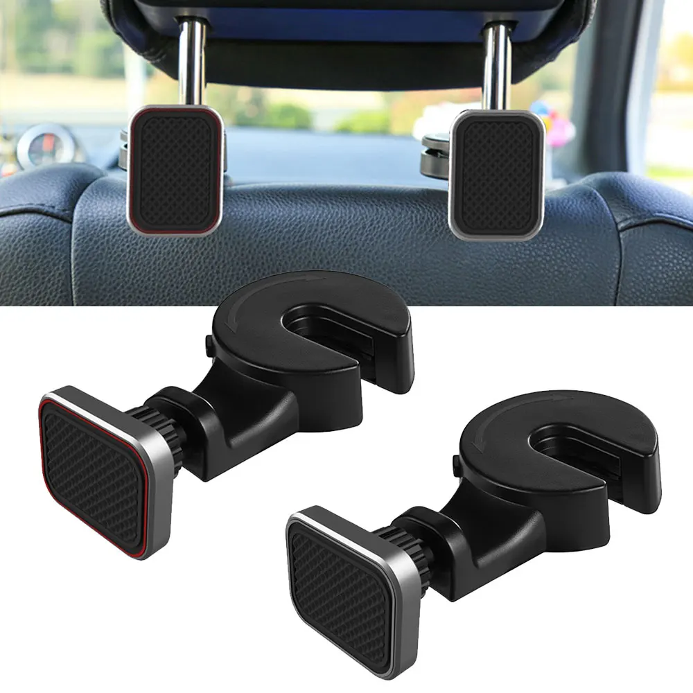 

Magnetic Car Phone Holder Hook Back Seat Headrest 360 Rotation Tablet Holder for Phone Magnet Stand Holder Soporte Mount