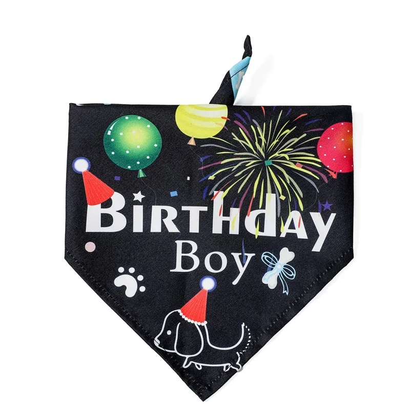 

1PCS Adjustable Pet Dog Triangular Bandage Puppy Cat Scarf Bandana Collar Bibs Cat Neck Decor Dress Up Birthday Party Washable