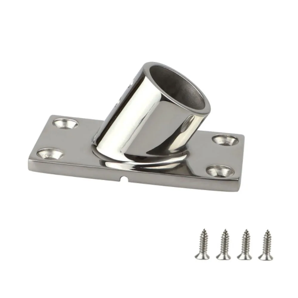 

30°/45°/60°/90° Stainless Steel Boat Marine Hand Railing Fittings Rectangular Base Hardware Accessories