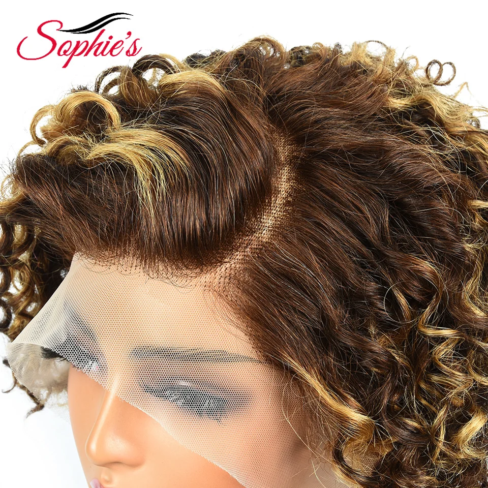 Парик из человеческих волос с фронтальной сеткой Sophies 13*4 парик P4/27 цветов