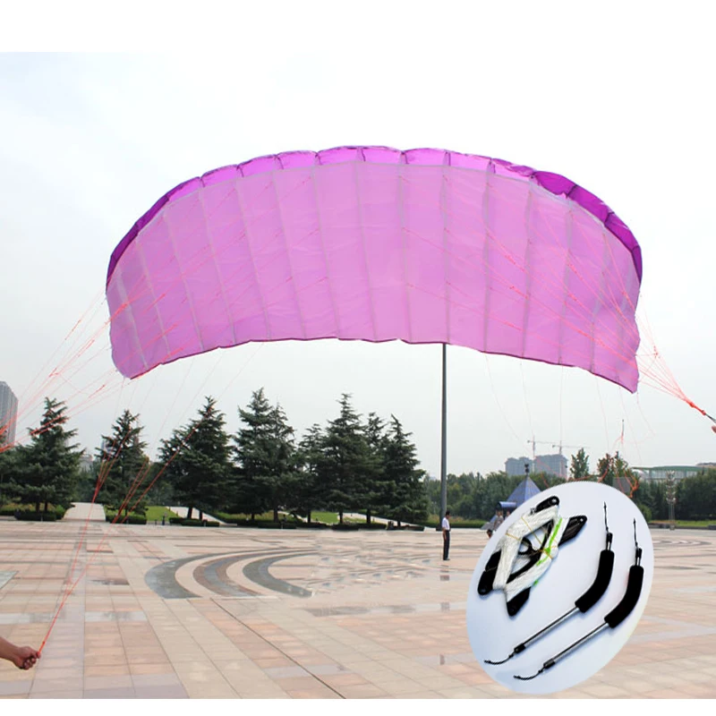 New High Quality 5 Square Meters Quad Line Parafoil Kite For Adults Power Braid Sailing Kitesurf With Flying Tools  Sports Beach