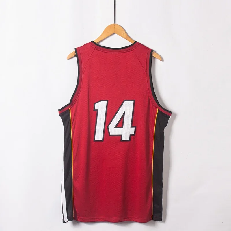 

Custom Basketball Jersey No.14 We Have Your Favorite Name Pattern Logo Mesh Embroidery Jump Shot Training Retro Top
