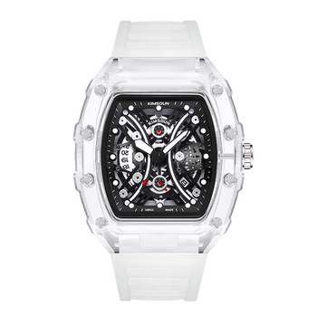 White Luxury Top Brand Watch for Men Military Quartz Sport Watches Tonneau Wristwatch New Fashion Clock Hombre Relogio Masculino-37332