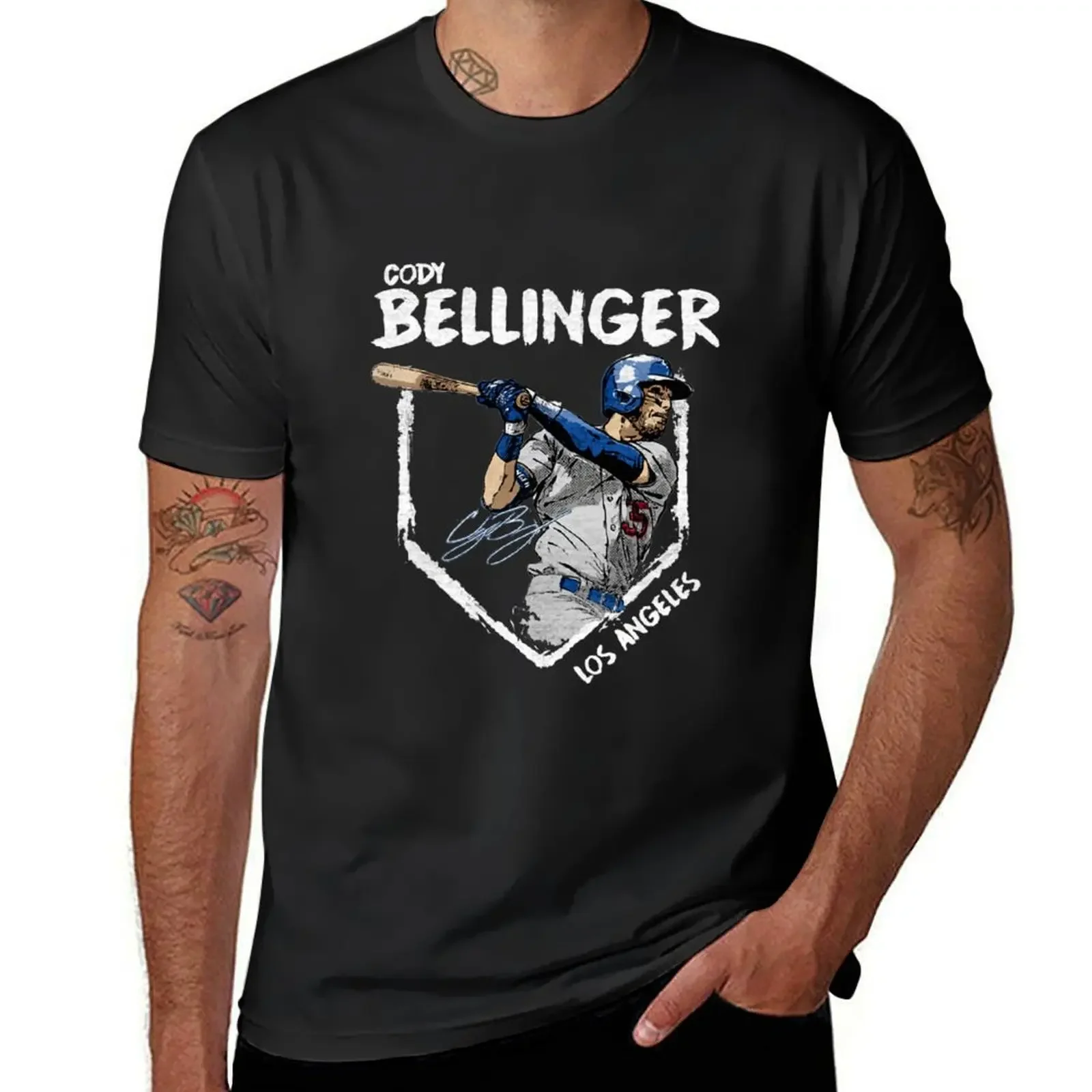 Футболка Cody Bellinger Base возвышенная одежда в стиле каваи черные футболки для мужчин