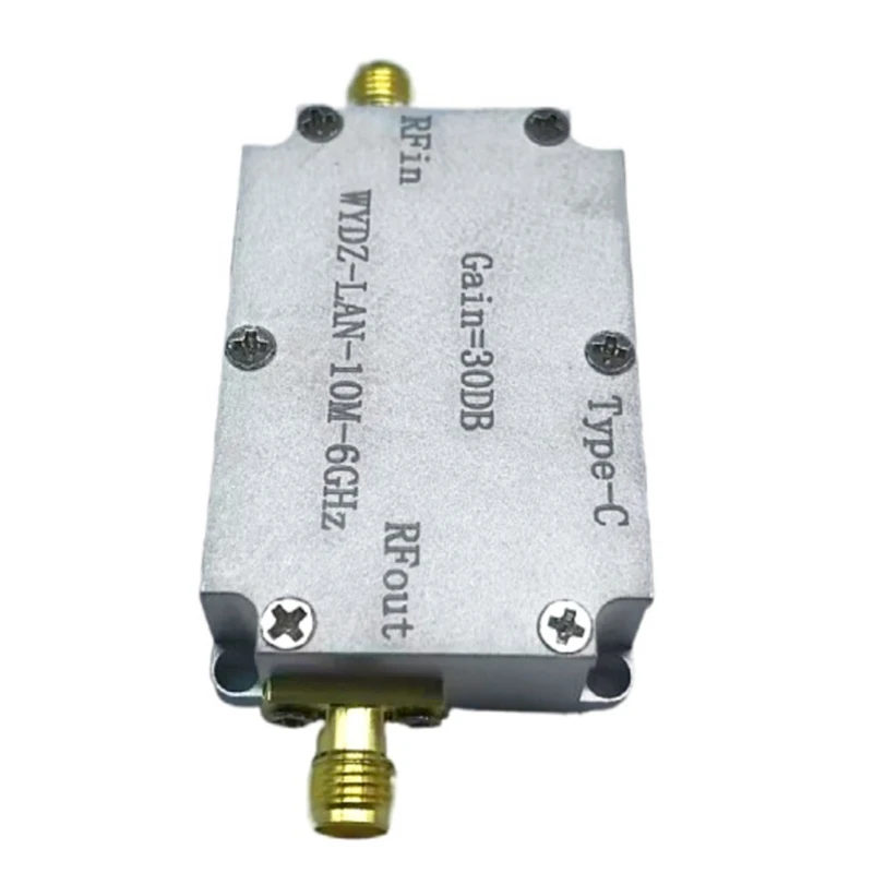 

10M-6Ghz Low Noise Amplifier Gain 20DB High Flatness LNA Amplifier RF Signal Driver Receiver Front End
