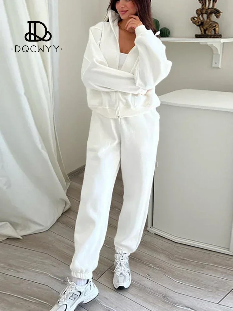 

Pant Sets 2023 Autumn Winter New Plush Standing Neck Long Sleeved Sweater Cardigan Leggings Casual 2 Piece Sets Womens Outfits