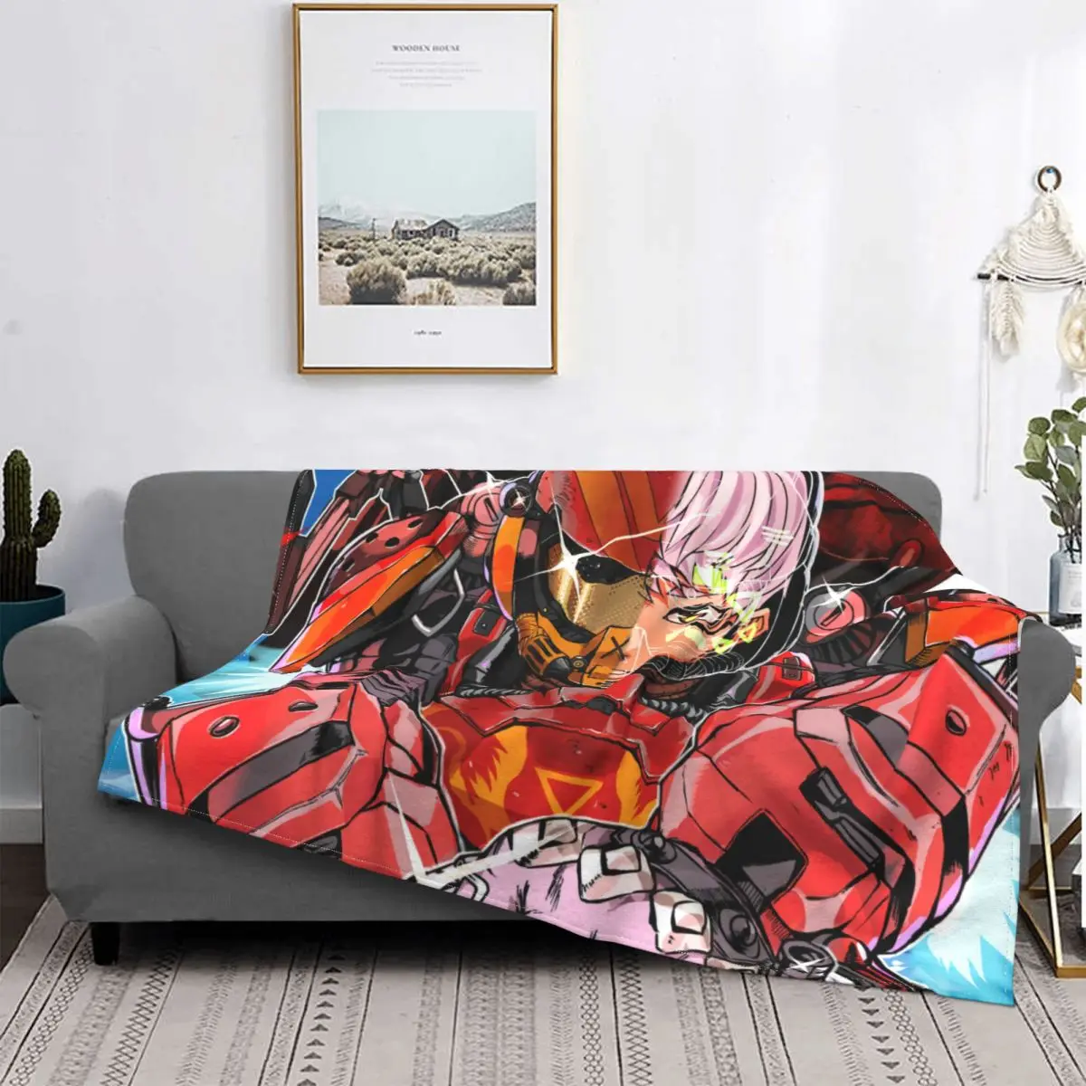 

Art Blanket Apex Legends Crypto Shooting Game Flannel All Season Cute Thin Throw Blankets For bed Bedspread