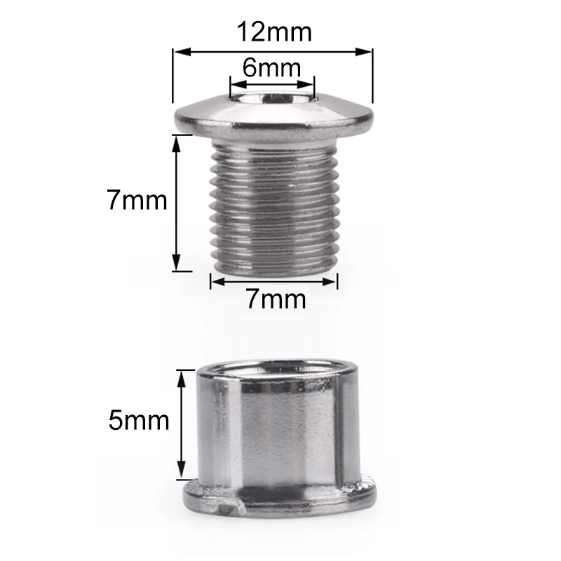 Корончатые болты для велосипеда MTB стальные 6 5 мм горного шт.