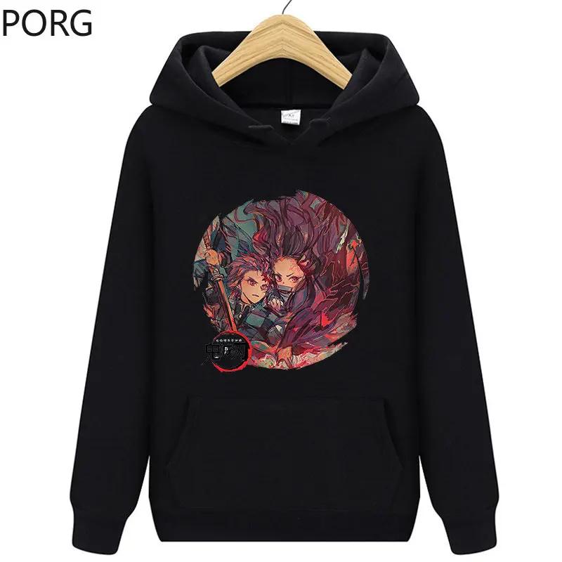 

Hoodie Japanese Style Anime Demon Slayer Sweatshirt Unisex Funny Harajuku Casual Pullover Men Women Anime Hoodie Demon Slayer