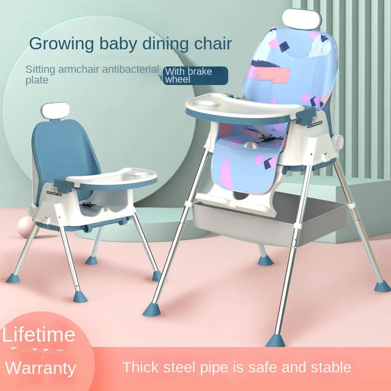 0-6 Years Old Baby Dining Chair Color Multi Function Folding Sleeping Shampoo Baby Chair Table Portable Home Baby Dining Chair