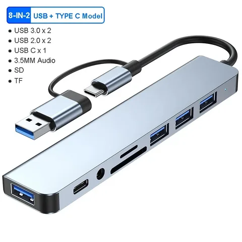 USB хаб kebidumei 8-в-2